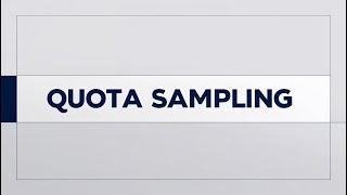 Quota sampling