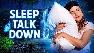 Sleep Talk Down with Rainforest Rain Sounds (Female Voice) - Fix Insomnia