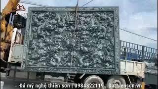 Lắp đặt Chiếu rồng đá đẹp cho nhà thờ | Từ đường, đình chùa