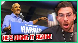 Obama Is Campaigning In Pittsburgh | Hasanabi Reacts