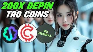 Top 5 TAO Subnet & DePin Crypto Altcoins Ready To EXPLODE 200X In 2025 (AI SEASON IS HERE!)