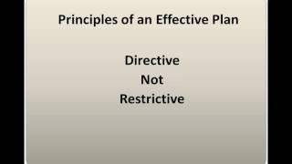 Principles of an Effective Strategic Plan