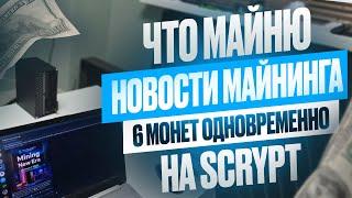 ЧТО МАЙНЮ | НОВОСТИ МАЙНИНГА | 6 МОНЕТ ОДНОВРЕМЕННО  НА SCRYPT