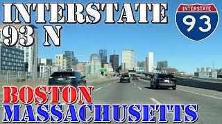 I-93 North - Boston - Massachusetts - 4K Highway Drive