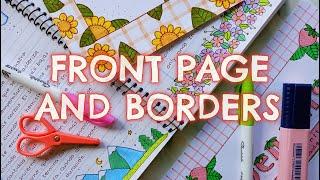 EASY BORDER DESIGN for SCHOOL PROJECT or FRONT PAGE COVER PAGE IDEAS for ASSIGNMENT or JOURNAL