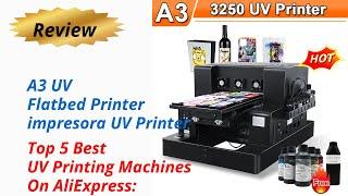 Review Automatic UV Printer A4 Phone Case Flatbed 2024