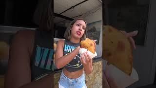 Eating Empanadas with Venezuelan girl 