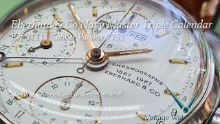 2006 Eberhard & Co Navy Master Triple Calendar Service Cal 7751