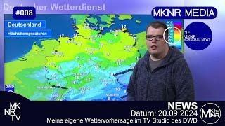 Meine eigene Wettervorhersage im TV Studio des @DWDderWetterdienst | MKNR #shorts