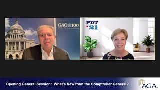 US Comptroller General Gene Dodaro presents to the Association of Government Accountants