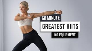 60 MIN BEST OF   Workout - Full Body HIIT Cardio + Abs ! No Equipment, No Repeat