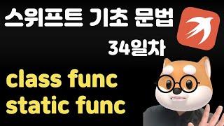 스위프트 기초 문법 - 34일차 / class func vs static func