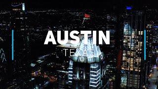 Austin, Texas by night | 4K drone video