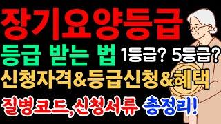 장기요양등급 신청방법 받는법 등급 혜택 기준ㅣ노인장기요양 비용 치매 요양병원