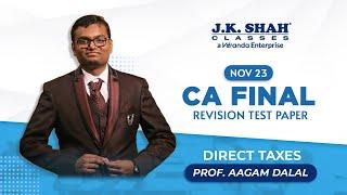 CA Final | RTP Nov 23 | Direct Tax