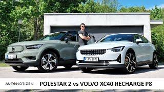 Polestar 2 oder Volvo XC40 Recharge P8: Elektroautos im Vergleich | Test | Review | Autobahn | 2021