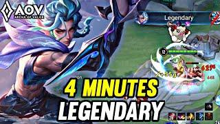 AOV : BILLOW GAMEPLAY | 4 MINUTES LEGENDARY - ARENA OF VALOR LIÊNQUÂNMOBILE ROV