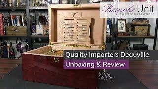 Quality Importers Deauville Humidor Unboxing & Review: Gloss & Elegance