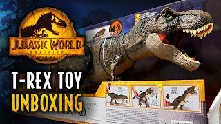 UNBOXING Jurassic World Dominion "Thrash N' Devour" Tyrannosaurus Rex Toy / collectjurassic.com