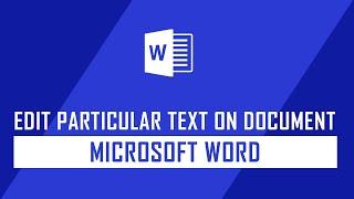 How to Make a Particular Text Editable on Microsoft Word | Word Tips | Tech Pistha