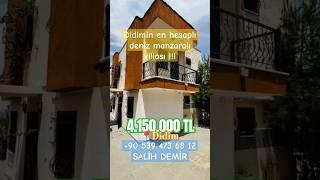 Didim acil satılık, deniz manzaralı villa  | #ucuzevler #satılıkvilla #emlak