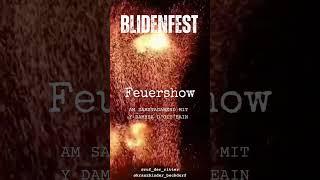 Feuershow auf dem Blidenfest