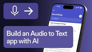 How to build an Audio to Text app with AI | Glide Apps Tutorial