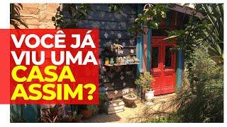 ELE CONSTRUIU A CASA COM AS PRÓPRIAS MÃOS E EU ME EMOCIONEI MUITO COM O QUE VI  - TODA SUSTENTÁVEL