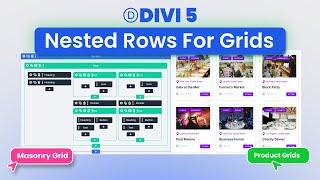 10 Grid Layouts Made With Divi 5’s Nested Rows (Free Download)
