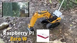 fast video streaming with raspberry pi #robotics #raspberry_pi  #excavator