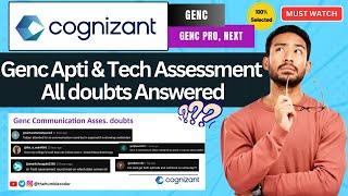 Most Common doubts & Tips about Cognizant Apti & Tech Assessment | Cognizant Genc Prepration 2025