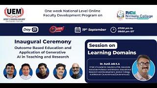 Day 01 | OBE and Application of Generative AI in Teaching and Research | Nirmala College | UEM