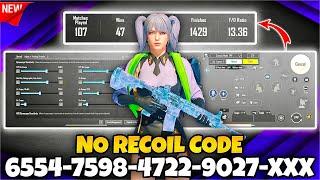 BGMI 2024 NO RECOIL/ZERO RECOIL SENSITIVITY CODE | BGMI BEST SENSITIVITY SETTINGS.