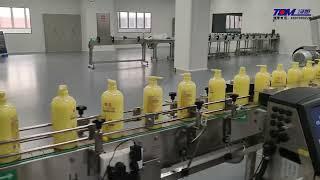 Fully automatic daily chemical filling line, proudly produced by Jiangsu Tom Group, high-speed pump