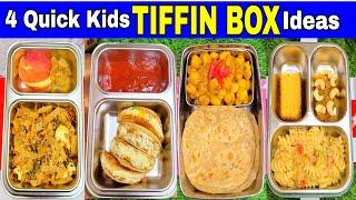 4 Days 4 Tiffin Recipes For Kids | School Tiffin Box Recipes | Healthy Tiffin Bites