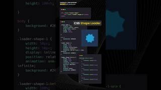 Shape Loader | Using CSS & HTML  #shorts #codebustler
