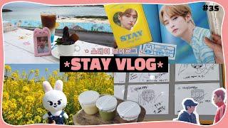 STAY VLOG | 스테이의 제주도 여행기(with 리빗) • 제주 통째로 마시고 옴 • 스테이키트 언박싱 • 시에러 솸찬 사격장 싸인 | 덕질브이로그