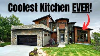 INCREDIBLE 4 Bedroom Mountain Modern Home w/ Coolest Kitchen Ever!