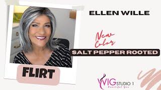 Ellen Wille FLIRT Wig Review | Salt Pepper Rooted | MARLENE'S WIG & CHAT STUDIO