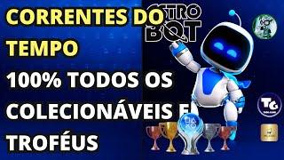 ASTRO BOT - Correntes do Tempo 100% Colecionáveis e Troféus  (Fase 14)