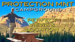 Perfect views & location in Banff National Park: Protection Mountain Campground