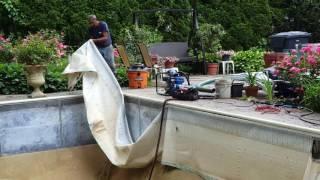 Pool Liner Replacement:  How they do it.