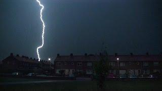 Blikseminslag 2 juli 2015 / lightning strike / onweer / bliksem / thunder storm