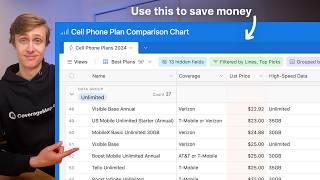 I Built A Cell Phone Plan Comparison Chart