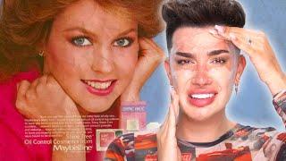 FOLLOWING AN 80'S MAKEUP TUTORIAL!  