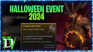 Diablo 4 New Halloween Event 2024 Gameplay , Free Cosmetics, New Shrines, Treasure bags and Review