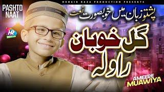 NAAT SHARIF IN PASHTO || AMEER MUAWIYA || GUL KHUBAN RA WALA || NAAT || HUNAIN RAZA PRODUCTIONS