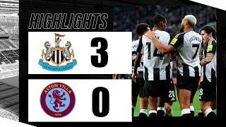 Newcastle United vs Aston Villa 3-0 Highlights Goals | Premier League - 2024/2025