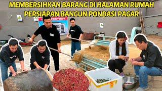 PANEN BANYAK LADA DI KEBUN & MEMBERSIHKAN BARANG2 HALAMAN RUMAH UNTUK BANGUN DINDING PAGAR