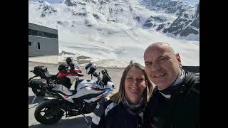 Nauders Tour 3 Kaunertaler Gletscher und Timmelsjoch. Tanja und die BMW S1000XR haben sich gefunden